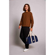 Hindbag Charlie Bowling Bag - Velours Bleu Marine