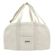 Hindbag Charlie Velvet Bowling Bag - Cream