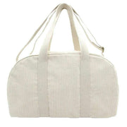 Hindbag Charlie Velvet Bowling Bag - Cream