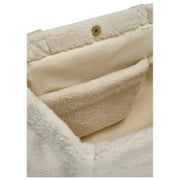 Hindbag Claude Teddy Tote Bag - Blanc Arctique