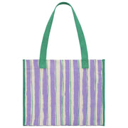 Hindbag Claude Tote Bag - Rayures Vert/Parme