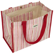 Hindbag Claude Tote Bag - Rayures Rouge/Rose