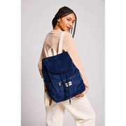 Sac à dos Hindbag Eliot - Velours Bleu Marine