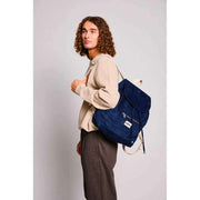 Sac à dos Hindbag Eliot - Velours Bleu Marine