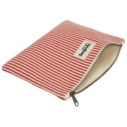 Pochette Zippée Hindbag Ema Medium - Rayures Rouges