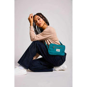 Sac banane rectangulaire Hindbag Harry - Bleu paon