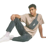 Hindbag Harry Rectangular Bum Bag - Denim Grey