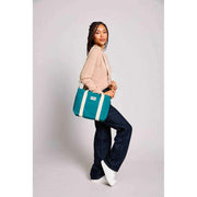 Sac à bandoulière carré Hindbag Louise - Bleu paon