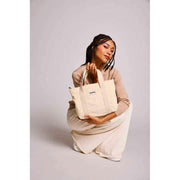 Sac à bandoulière carré Hindbag Louise - Velours Beige