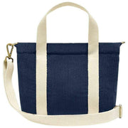 Sac à Bandoulière Carré Hindbag Louise - Velours Bleu Marine