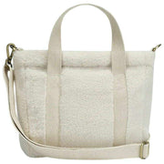 Sac à bandoulière Hindbag Louise Square Teddy - Blanc arctique