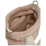 Sac à bandoulière Hindbag Louise Square Teddy - Rose poudré