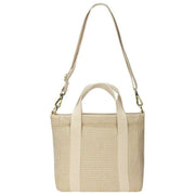 Sac à bandoulière tissé carré Hindbag Louise - Beige Nude