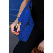 Sac à bandoulière matelassé Hindbag Margault - Bleu électrique
