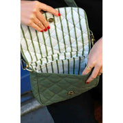 Sac à bandoulière matelassé Hindbag Margault - Vert olive