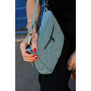 Sac à bandoulière matelassé Hindbag Margault - Vert sauge