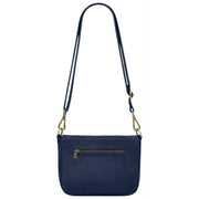 Sac à Bandoulière Hindbag Margault - Velours Bleu Marine