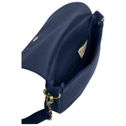 Sac à Bandoulière Hindbag Margault - Velours Bleu Marine