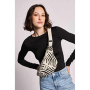 Sac banane Hindbag Olivia - Ecru Zebra Cream