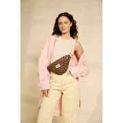 Sac banane Hindbag Olivia - Léopard Cannelle Marron