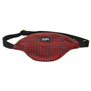 Hindbag Olivia Houndstooth Classic Bum Bag - Terracotta Red