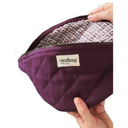 Hindbag Olivia Quilted Bum Bag - Plum Purple