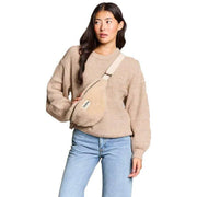 Hindbag Olivia Teddy Classic Bum Bag - Cream