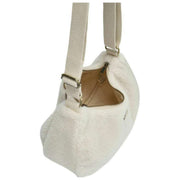 Hindbag Rosa Grand Sac à Bandoulière Teddy - Blanc Arctique