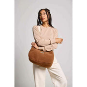Hindbag Rosa Grand Sac à Bandoulière Teddy - Marron
