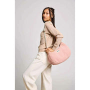 Grand sac à bandoulière Hindbag Rosa Teddy - Rose poudré