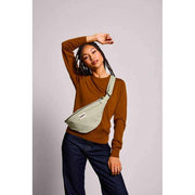 Grand sac banane Hindbag Sasha - Vert Argile