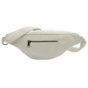 Grand sac banane Hindbag Sasha - Velours Crème