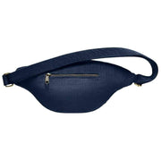 Grand sac banane Hindbag Sasha - Velours Bleu Marine