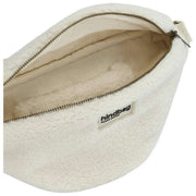 Hindbag Sasha Grand Sac Banane Teddy - Blanc Arctique