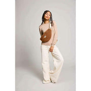 Grand sac banane Hindbag Sasha Teddy - Marron