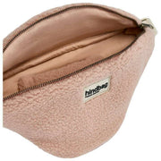 Grand sac banane Hindbag Sasha Teddy - Rose poudré