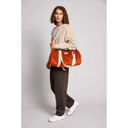 Hindbag Simon Duffle Bag - Velours Brique Orange