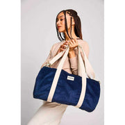 Hindbag Simon Duffle Bag - Velours Bleu Marine