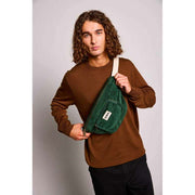 Sac Banane Hindbag Sofia XL - Velours Vert Pin