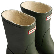 Bottes en caoutchouc isolées courtes Hunter Downpour - Vert olive foncé