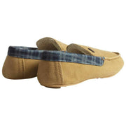 Pantoufle Mocassin Hunter à Col Tartan - Beige Naturel