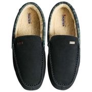 Chaussons Mocassins Hunter à Col Tartan - Marine