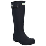 Bottes hautes Hunter Original doublées de tartan - Noir/Olive foncé
