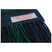 Ingles Buchan Black Watch Écharpe en laine d'agneau - Vert/Bleu