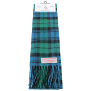 Ingles Buchan Campbell Écharpe en laine d'agneau - Bleu/Vert/Noir