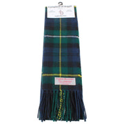 Écharpe en laine d'agneau Ingles Buchan Campbell Of Argyll - Vert/Bleu/Jaune