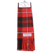 Ingles Buchan Cunningham Écharpe en laine d'agneau - Rouge/Noir/Blanc