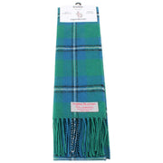 Écharpe en laine d'agneau Ingles Buchan Irvine - Bleu/Vert