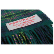 Écharpe en laine d'agneau Ingles Buchan Kennedy - Vert/Jaune/Rouge
