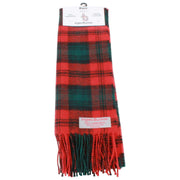 Ingles Buchan Kerr Écharpe en laine d'agneau - Rouge/Vert/Noir